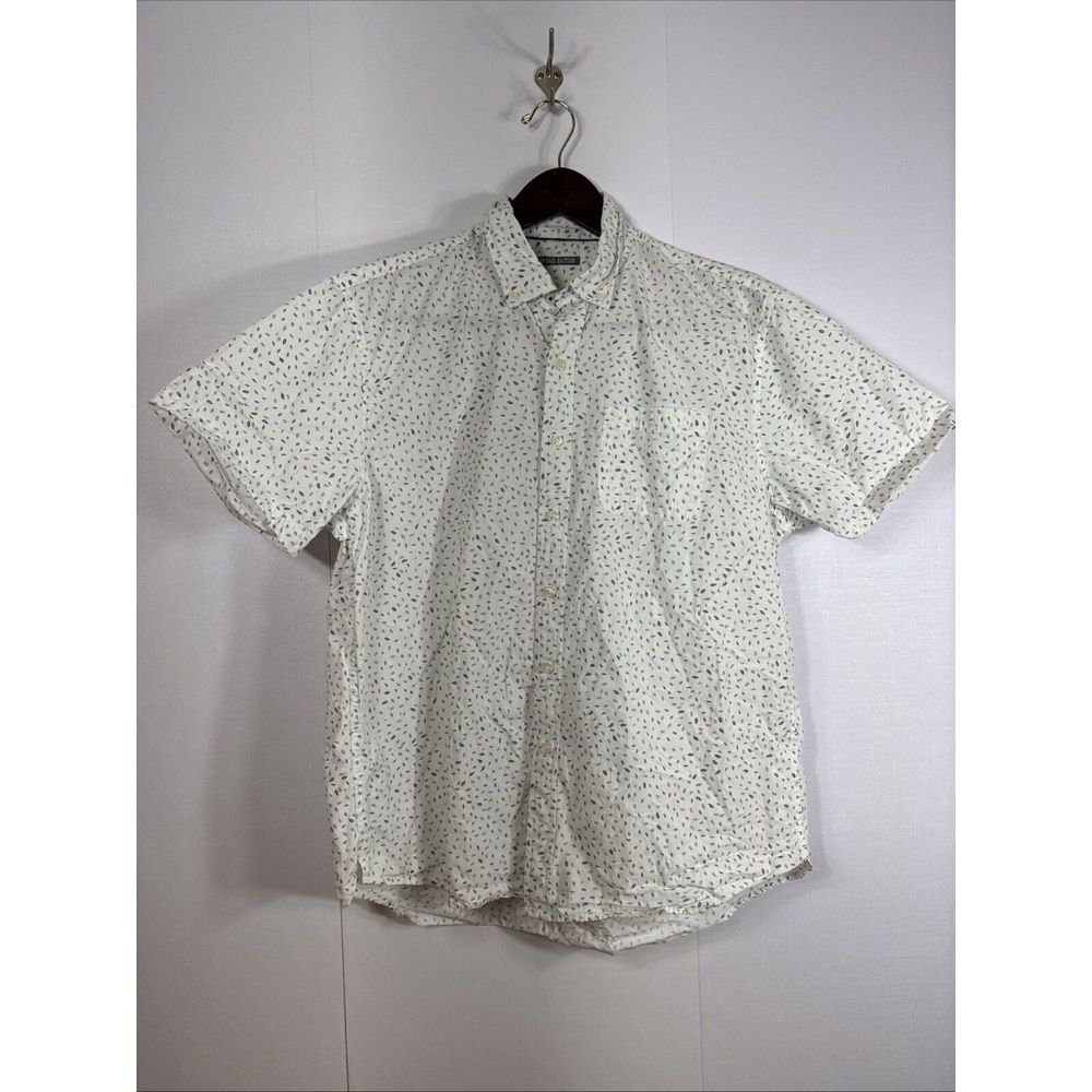 Michael Bastian All Over Print Button Up SS Shirt Size‎ Large